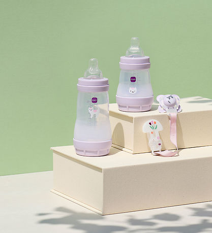 Mam Geschenkbox - Willkommen auf der Welt - Lila