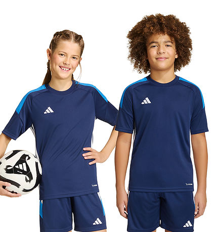 adidas Performance T-Shirt - Tiro - Dunkelblau/Broyal/White