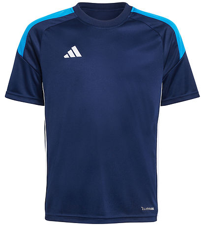 adidas Performance T-Shirt - Tiro - Dunkelblau/Broyal/White
