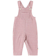 Joha Overalls - Dark Pink w. Checs