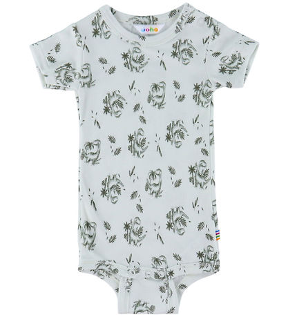 Joha Bodysuit s/s - Bamboo - Mint w. Dinosaurs