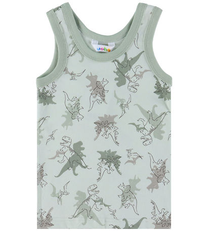 Joha Undershirt - Light Green w. Dinosaurs