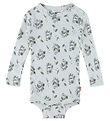 Joha Bodysuit l/s - Bamboo - Mint w. Dinosaurs
