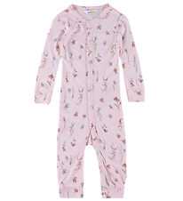 Joha Jumpsuit - Bamboo - Pink w. Flowers