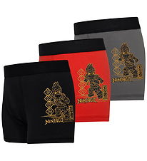 LEGO® Ninjaco Boxers - 3-Pack - LKWaiko 202 - Black/Red