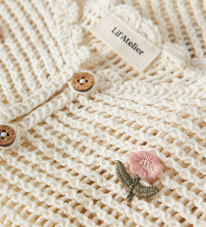 Lil' Atelier Weste - Strick - NmfFlora - Coconut Milch