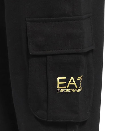 EA7 Joggingbuxur - Black/Gold