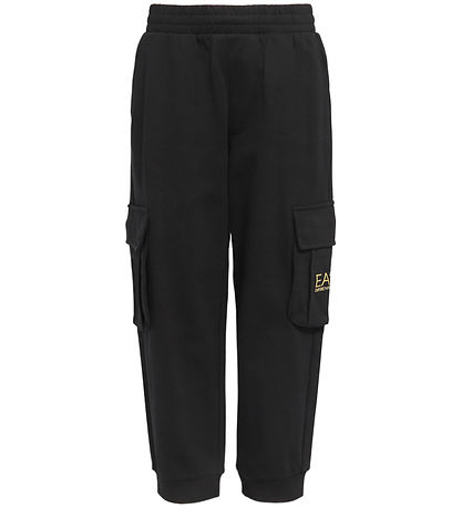 EA7 Joggingbuxur - Black/Gold