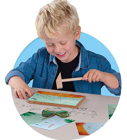 SES Creative Decoration Set - Hammer String Art - Dino
