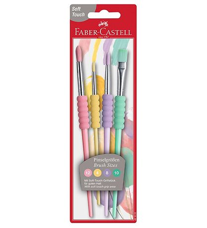 Faber-Castell Borstels - 4 stk - Pastel Faber-Castell Borstels - 4 stk - Pastel