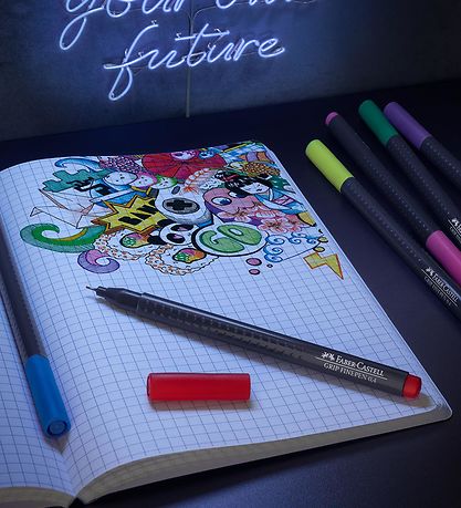 Marqueurs Magiques Faber-Castell - Feutre fin - 20 pièces - Mult Marqueurs Magiques Faber-Castell - Feutre fin - 20 pièces - Mult