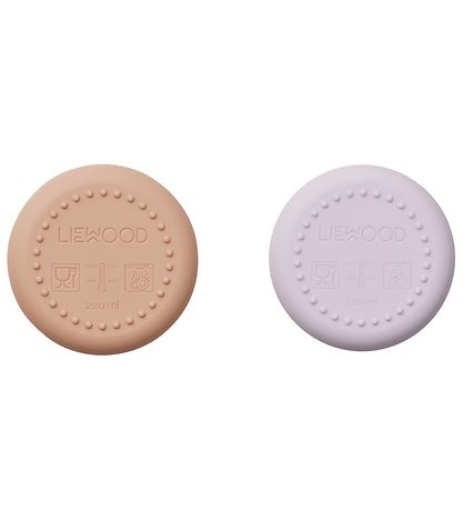 Liewood Cups - 2-Pack - Silicone - Ethan - Cat - Light Lavender