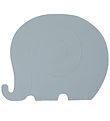 OYOY Placemat - Henry Elephant - Dusty Blue