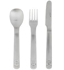 Couvert OYOY - Nous Love Animals - Brossé Acier Couvert OYOY - Nous Love Animals - Brossé Acier