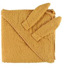 Pippi Baby towel - 83x83 cm - Mineral Yellow