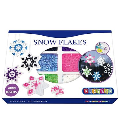 Playbox Beads - 4000 pcs - Snowflake Playbox Beads - 4000 pcs - Snowflake