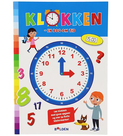 Forlaget Bolden Book w. Stickers - Klokken - En Bog Om  - Danish
