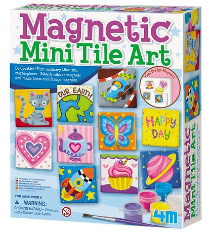 4M Paint Yourself Magnet Set - 10 tegels - koelkastmagneet