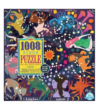 Eeboo Glow In The Dark Puzzle - 1000 Pieces - Zodiac Eeboo Glow In The Dark Puzzle - 1000 Pieces - Zodiac