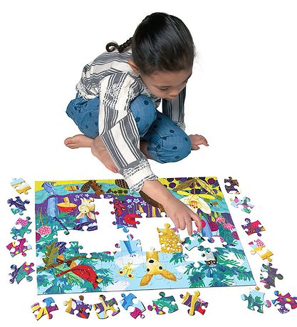 Eeboo Puzzel - 100 Bakstenen - Leven op aarde Eeboo Puzzel - 100 Bakstenen - Leven op aarde