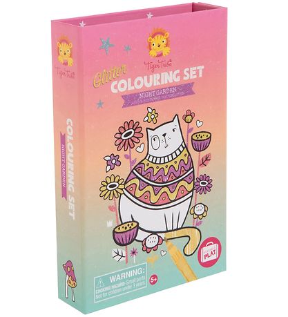 Tiger Tribe Colouring Set - Glitter - Night Garden