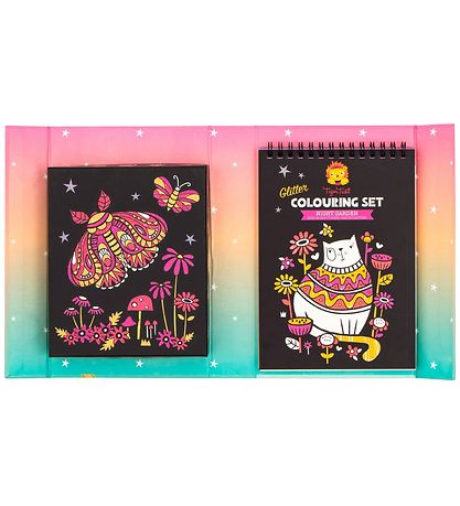 Tiger Tribe Colouring Set - Glitter - Night Garden