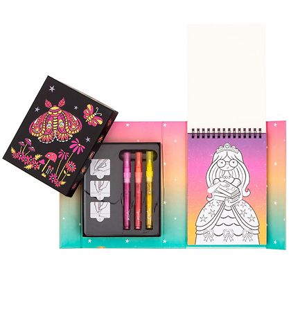 Tiger Tribe Colouring Set - Glitter - Night Garden