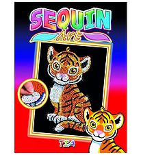 Sequin Art Creation Set - Tia - Tiger Sequin Art Creation Set - Tia - Tiger