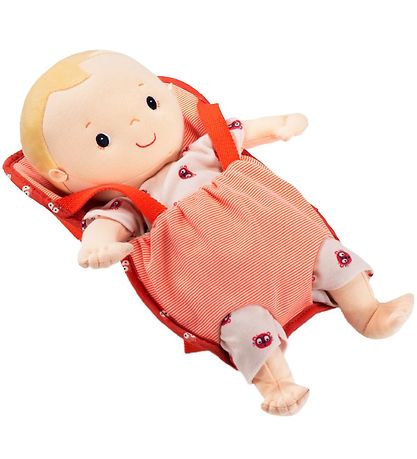 Lilliputiens Baby Doll Carrier - Red w. Pattern Lilliputiens Baby Doll Carrier - Red w. Pattern