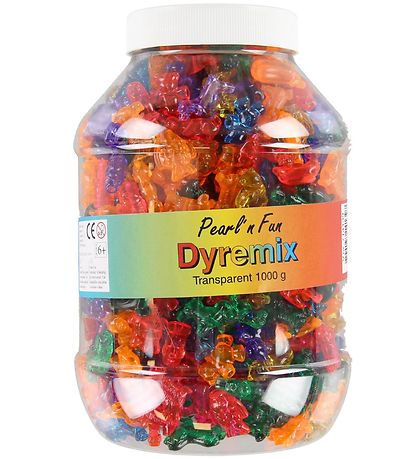 Pearl'n Fun Perlur - Dýr - 1000 grömm - Gegnsætt Pearl'n Fun Perlur - Dýr - 1000 grömm - Gegnsætt