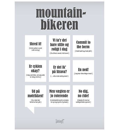 Dialægt Poster - 30x42 - Mountainbikeren