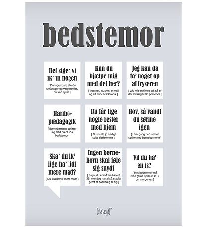 Dialægt Poster - 30x42 - Grootmoeder