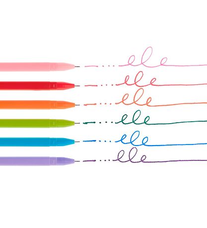 Stylo à bille de couleur Ooly - Modern Writers - 6 pièces - Mult Stylo à bille de couleur Ooly - Modern Writers - 6 pièces - Mult