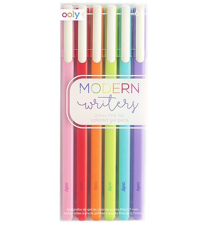 Stylo à bille de couleur Ooly - Modern Writers - 6 pièces - Mult Stylo à bille de couleur Ooly - Modern Writers - 6 pièces - Mult