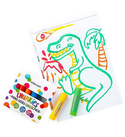 Ooly Jumbo Tuschen - Chunkies Paint Sticks - 6 st. - Bunt