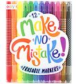 Ooly Erasable Markers - Make No Mistakes - 12 pcs - M Ooly Erasable Markers - Make No Mistakes - 12 pcs - M