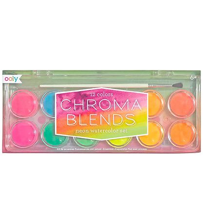 Ooly Vesivärit - Chroma Blends - 12 kpl - Neon Ooly Vesivärit - Chroma Blends - 12 kpl - Neon