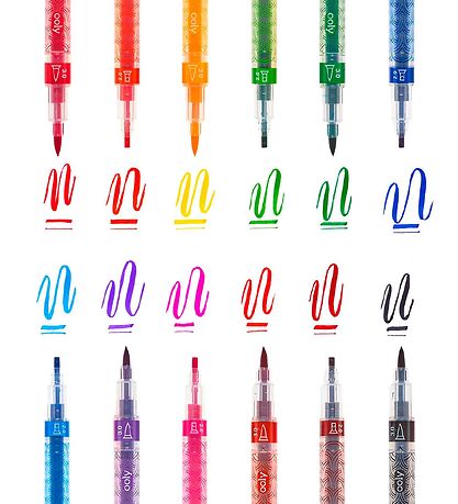 Marqueurs Magiques Ooly - Calligraphy Duo - 12 pièces - Multicol Marqueurs Magiques Ooly - Calligraphy Duo - 12 pièces - Multicol