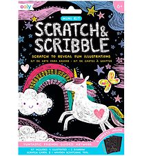 Ooly Scratch and Scribble Mini Set - Funtastic Friends Ooly Scratch and Scribble Mini Set - Funtastic Friends
