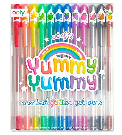 Ooly Gel Pens w. Fragrance - Yummy+ Yummy+ - 12 pcs Ooly Gel Pens w. Fragrance - Yummy+ Yummy+ - 12 pcs