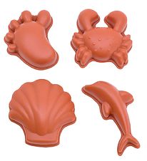 Moules à Sable Scrunch - 4 pièces - Silicone - Rust Moules à Sable Scrunch - 4 pièces - Silicone - Rust