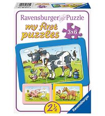 Ravensburger Puzzle - My First - 3x6 pcs - Good Animal Friends Ravensburger Puzzle - My First - 3x6 pcs - Good Animal Friends