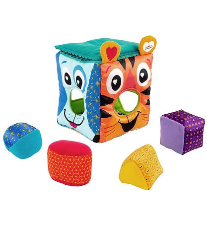 Lamaze Zacht Vormensorteerbox m. Dierenmotief - Multicolour