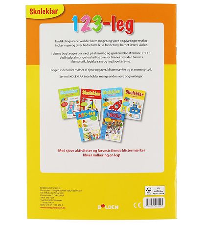 Forlaget Bolden Aktivitetsbok - 123-ben - Dansk Forlaget Bolden Aktivitetsbok - 123-ben - Dansk
