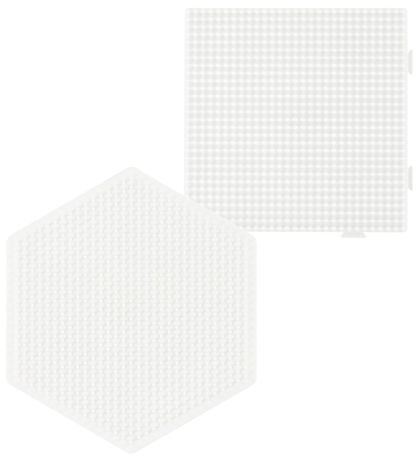 Plaques pour perles Hama Midi - 4 pces - Cercle/Cœur/Carré/Hexag Plaques pour perles Hama Midi - 4 pces - Cercle/Cœur/Carré/Hexag
