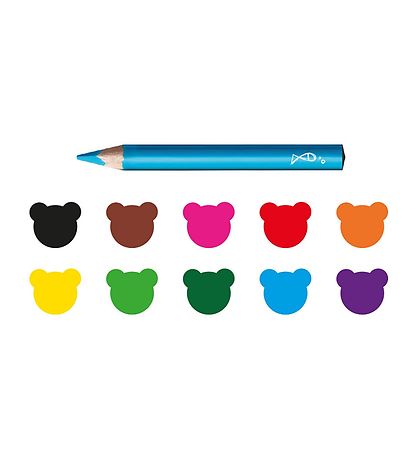 Carioca Baby Pencils - 10 pcs - Multicoloured Carioca Baby Pencils - 10 pcs - Multicoloured