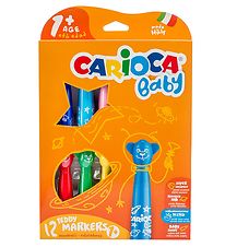 Carioca Teddy Markers - 12 pcs - Multicoloured Carioca Teddy Markers - 12 pcs - Multicoloured