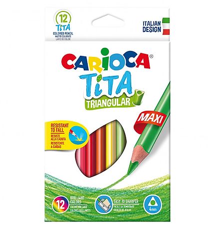 Maxi Crayons de couleur Carioca - 12 pièces - Multicolore Maxi Crayons de couleur Carioca - 12 pièces - Multicolore