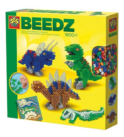 SES Creative Beedz Bead Set - 1800 pcs - Dinosaurs SES Creative Beedz Bead Set - 1800 pcs - Dinosaurs