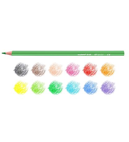 Carioca Coloured Pencils - Triangular - 12 pcs - Multicoloured Carioca Coloured Pencils - Triangular - 12 pcs - Multicoloured